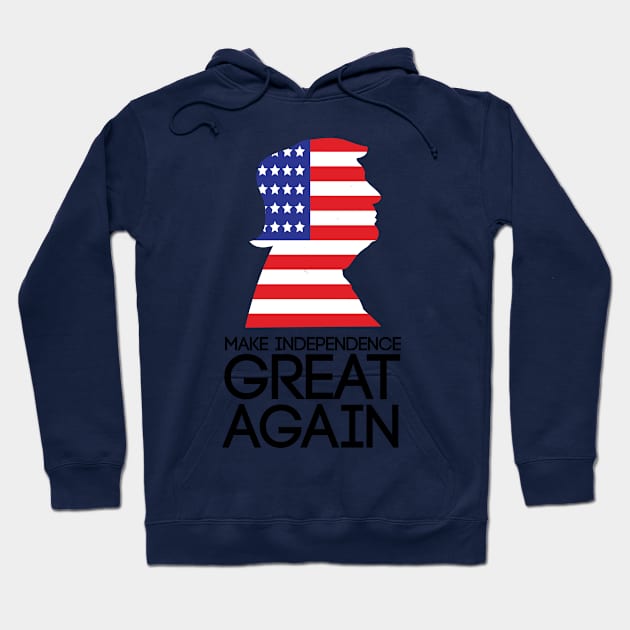 Independence day w/ Donald Trump Hoodie by Freid